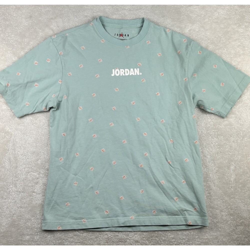 Nike Air Jordan Jumpman All Over Print T-shirt Men’s M Blue CZ5185 382 Retro